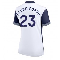 Camisa de Futebol Tottenham Hotspur Pedro Porro #23 Equipamento Principal Mulheres 2024-25 Manga Curta